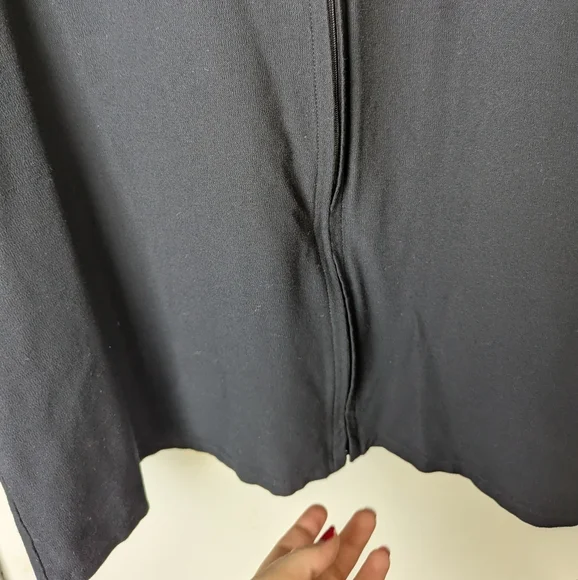 Vintage Eileen Fisher Black Zip-Up Jacket Size XL - Picture 7 of 8